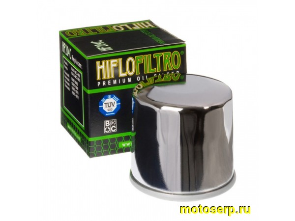 Купить  Масл. фильтр HI FLO HF204C хром (шт) (TS купить с доставкой по Москве и России, цена, технические характеристики, комплектация фото  - motoserp.ru