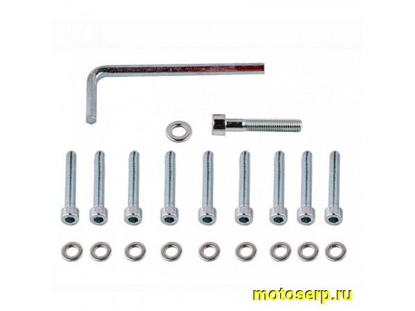 Купить  ====Болты (винты) крышки вариатора 157QMJ 4T GY6 150cc (13" колесо) (шестигранный шлиц, 10шт +ключ)   "SHUK"(компл.) (0 купить с доставкой по Москве и России, цена, технические характеристики, комплектация фото  - motoserp.ru
