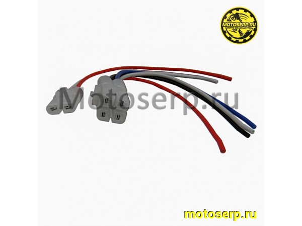 Купить  Разъем коммутатора 139QMB/157QMJ (GY6 50-150) (4+2 контакта, мама, +провода) "KOMATCU" (шт) (MT K-3550 (ANKON 009527 купить с доставкой по Москве и России, цена, технические характеристики, комплектация фото  - motoserp.ru