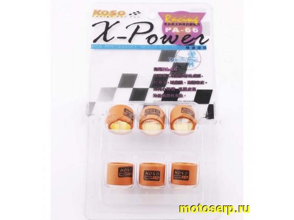 Купить  Грузики вариатора (ролики) R15*12  8,5 гр. "KOSO", DLH (TW) (шт) (0 купить с доставкой по Москве и России, цена, технические характеристики, комплектация фото  - motoserp.ru