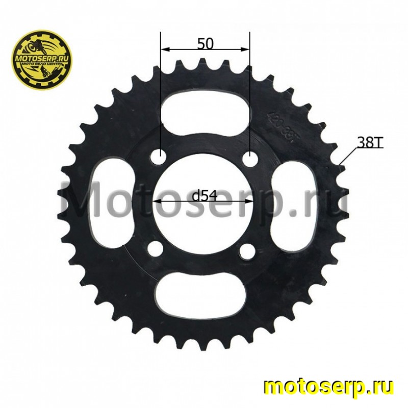 Купить  Звезда ведомая голая (венец) (420-38) (420-38T D-54mm, 4x50mm) Delta "DGH" (шт) (MT Z-429 (Дан купить с доставкой по Москве и России, цена, технические характеристики, комплектация фото  - motoserp.ru