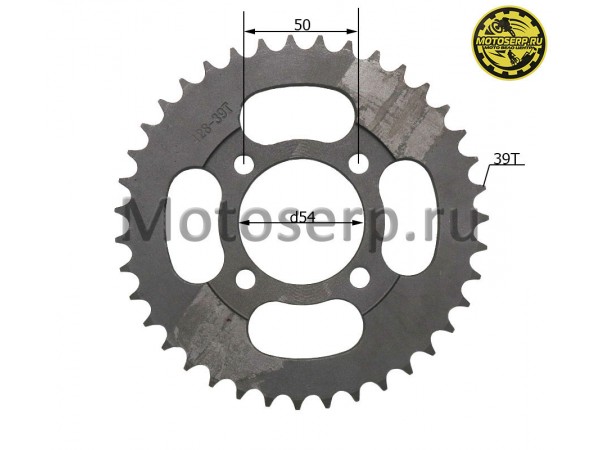 Купить  Звезда ведомая голая (венец) (428-39) (428-39T D-54mm, 4x50mm) Delta (шт) (MT C-2919 (Дан купить с доставкой по Москве и России, цена, технические характеристики, комплектация фото  - motoserp.ru