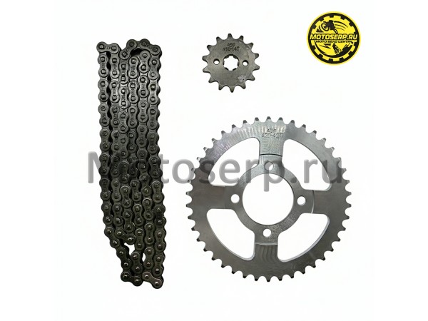 Купить  Звезды трансмиссии (420-14T D-17mm) (428-42T D-54mm, 4x50mm) цепь 112зв. (комп) (MT C-1424 купить с доставкой по Москве и России, цена, технические характеристики, комплектация фото  - motoserp.ru