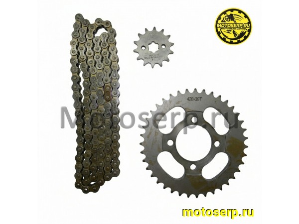 Купить  Звезды трансмиссии (428-14T D-17mm) (428-39T D-54mm, 4x50mm) цепь 112зв. (комп) (MT C-1430 (Дан купить с доставкой по Москве и России, цена, технические характеристики, комплектация фото  - motoserp.ru