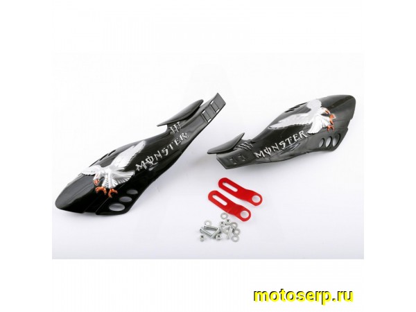 Купить  Защита рук/рычагов (уши) "XJB"   (mod:3, MONSTER ENERGY) Чёрные (шт) (0 купить с доставкой по Москве и России, цена, технические характеристики, комплектация фото  - motoserp.ru