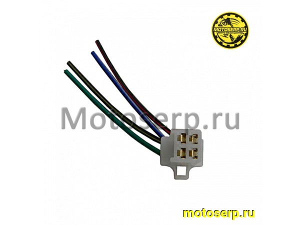 Купить  Разъем   (4 контакта, мама, +провода)   "KOMATCU" (шт) (0 купить с доставкой по Москве и России, цена, технические характеристики, комплектация фото  - motoserp.ru