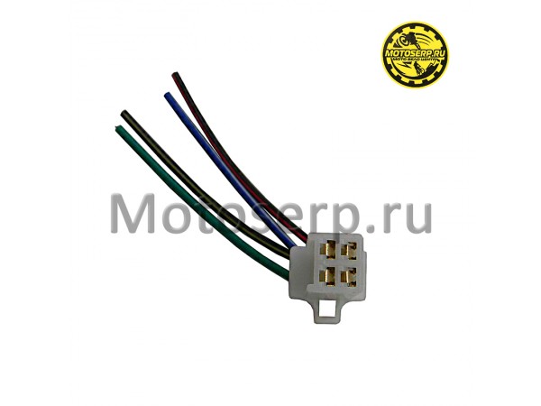 Купить  Разъем   (4 контакта, мама, + провода) "KOMATCU" (шт) (0 купить с доставкой по Москве и России, цена, технические характеристики, комплектация фото  - motoserp.ru