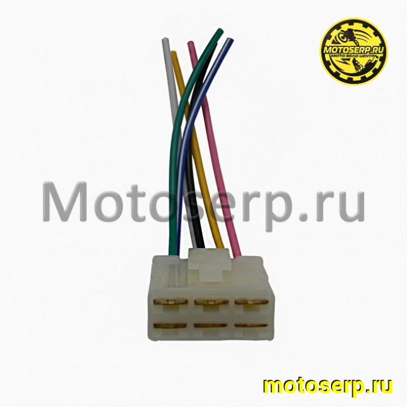 Купить  Разъем   (6 контакта, мама, + провода) "LIPAI" (шт) (ANKON 009528 купить с доставкой по Москве и России, цена, технические характеристики, комплектация фото  - motoserp.ru