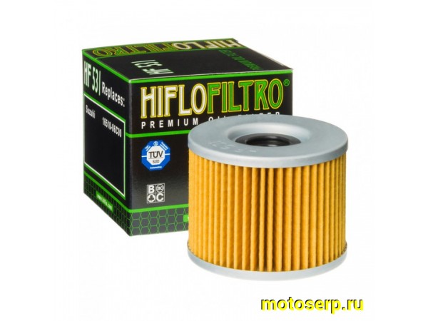 Купить  Масл. фильтр HI FLO HF531/VESRAH SF 3010 04867 JP (шт)  купить с доставкой по Москве и России, цена, технические характеристики, комплектация фото  - motoserp.ru