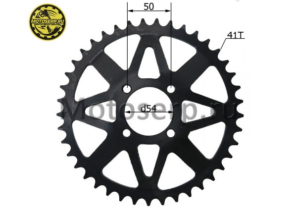 Купить  Звезда ведомая голая (венец) (520-41) (520-41T D-54mm, 4x50mm) KAYO T2 малая ступица (шт) (ML 6901 (ML 9464 купить с доставкой по Москве и России, цена, технические характеристики, комплектация фото  - motoserp.ru