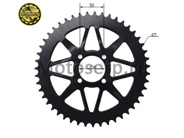 Купить  Звезда ведомая голая (венец) (520-47) (520-47T D-54mm, 4x50mm) KAYO T2 малая ступица (шт) (ML 6904 купить с доставкой по Москве и России, цена, технические характеристики, комплектация фото  - motoserp.ru