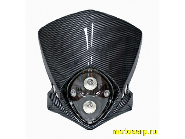 Купить  Фара универсальная стрит морда CARBONE 30267 (шт) JP купить с доставкой по Москве и России, цена, технические характеристики, комплектация фото  - motoserp.ru