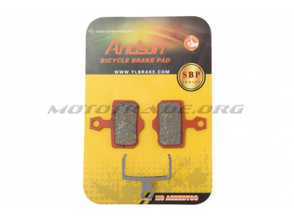 Купить  Колодки тормозные диск ВЕЛО прямоугольные "ANDSON"   Sram X0, X7, X9, XX, Avid Elixir Вело (пара) (MT K-3670 (R4 (R5 HK-VX (ML 7510 (Мир 71425 (з) купить с доставкой по Москве и России, цена, технические характеристики, комплектация фото  - motoserp.ru