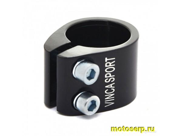 Купить  Зажим сидения на двух болтах, диаметр -34,9 мм Вело (шт) (Гусев (Бар VC 11-2 black купить с доставкой по Москве и России, цена, технические характеристики, комплектация фото  - motoserp.ru