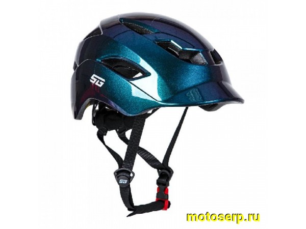 Купить  Шлем вело М (54-58 см) STG TS-51 с задним фонарем, синий (шт) (Грат Вест Х112439 купить с доставкой по Москве и России, цена, технические характеристики, комплектация фото  - motoserp.ru