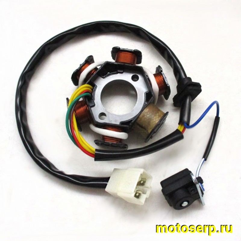Купить  Генератор (статор, зажигание) 6кат. (4+1) ТТR 125 и др. 154FMI,153FMI (шт) (R1 (TATA 10091470 купить с доставкой по Москве и России, цена, технические характеристики, комплектация фото  - motoserp.ru