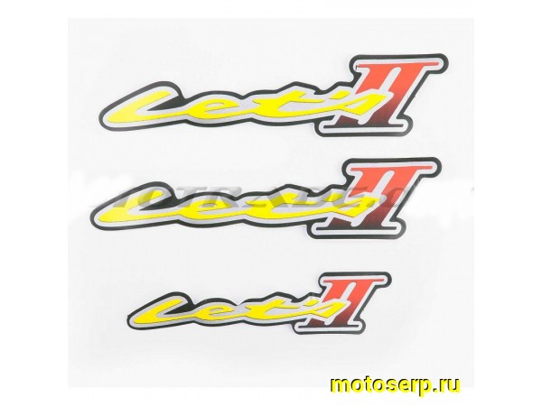 Купить  Наклейки (набор) Suzuki LET'S 2   (15х3см, 3шт, черные) (шт) (0 купить с доставкой по Москве и России, цена, технические характеристики, комплектация фото  - motoserp.ru