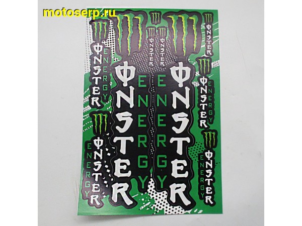 Купить  Наклейки (набор) MONSTER ENERGY  (17х26см) (шт) (MT N-681 купить с доставкой по Москве и России, цена, технические характеристики, комплектация фото  - motoserp.ru
