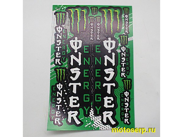 Купить  Наклейки (набор) MONSTER ENERGY  (17х26см) (шт) (MT N-681 купить с доставкой по Москве и России, цена, технические характеристики, комплектация фото  - motoserp.ru