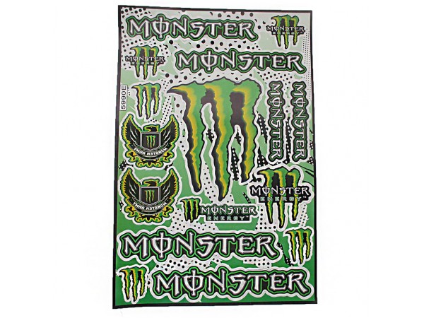 Купить  Наклейки (набор) MONSTER ENERGY (30х45см) (шт) (MT купить с доставкой по Москве и России, цена, технические характеристики, комплектация фото  - motoserp.ru