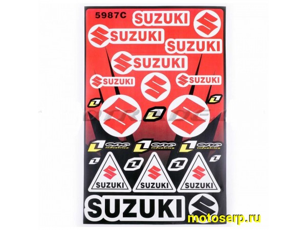 Купить  Наклейки (набор) SUZUKI   (30х45см)  (шт) (MT N-662 купить с доставкой по Москве и России, цена, технические характеристики, комплектация фото  - motoserp.ru
