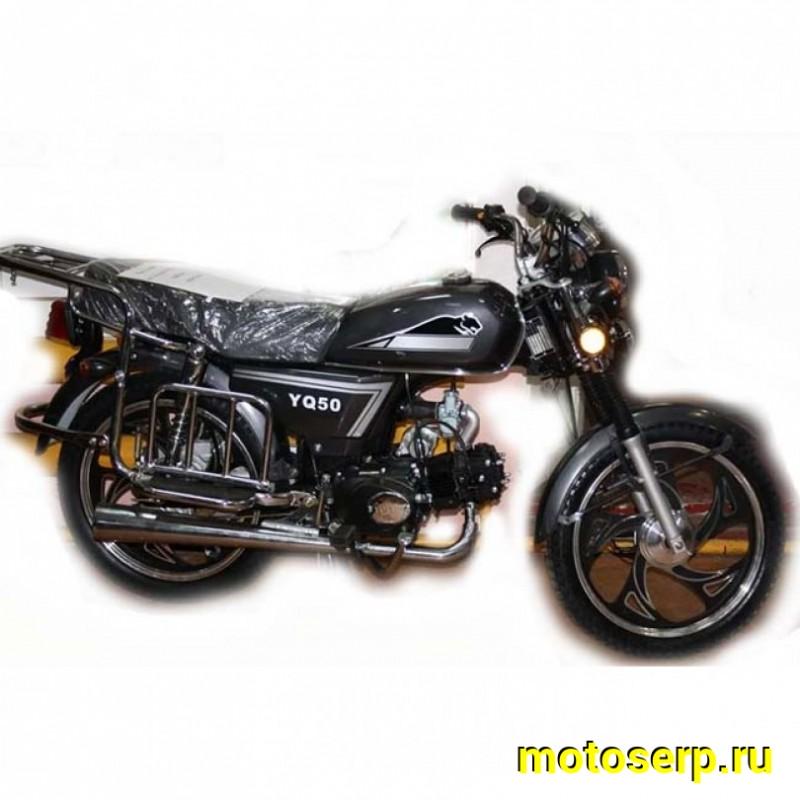 Купить  ====Мопед ALPHA YAGUAR 50/80 (Альфа Ягуар 50/80)  4Т; 50/80cc (поршн в подарок); колеса 17"литые; 4пер, эл. старт;  хром.тахом; металл. кофр (шт) (R3 купить с доставкой по Москве и России, цена, технические характеристики, комплектация фото  - motoserp.ru