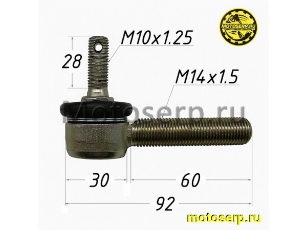 Купить  Шаровая опора верхн/нижн ATV125 AVANTIS (M10x1.25, M14x1.5, D30, L=60) (шт) (AVANTIS 10349 (MT 10349 купить с доставкой по Москве и России, цена, технические характеристики, комплектация фото  - motoserp.ru