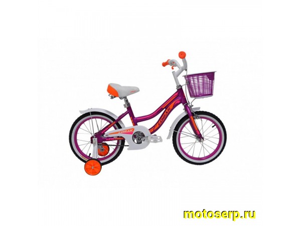 Купить  ====14" LORAK JUNIOR GIRL (Лорак Джуниор) (Жен) 14"; 1ск; рама-алюминий; тормоз-ножной/V-Brake (шт) купить с доставкой по Москве и России, цена, технические характеристики, комплектация фото  - motoserp.ru