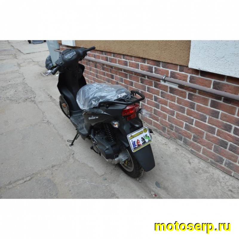 Купить  Скутер SYM ORBIT 50 Черный (Орбит 50) 4Т;  колеса 12" литые ; диск/бараб. торм. (шт)  купить с доставкой по Москве и России, цена, технические характеристики, комплектация фото  - motoserp.ru