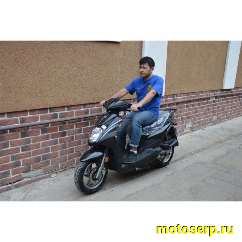 Купить  Скутер SYM ORBIT 50 Черный (Орбит 50) 4Т;  колеса 12" литые ; диск/бараб. торм. (шт)  купить с доставкой по Москве и России, цена, технические характеристики, комплектация фото  - motoserp.ru