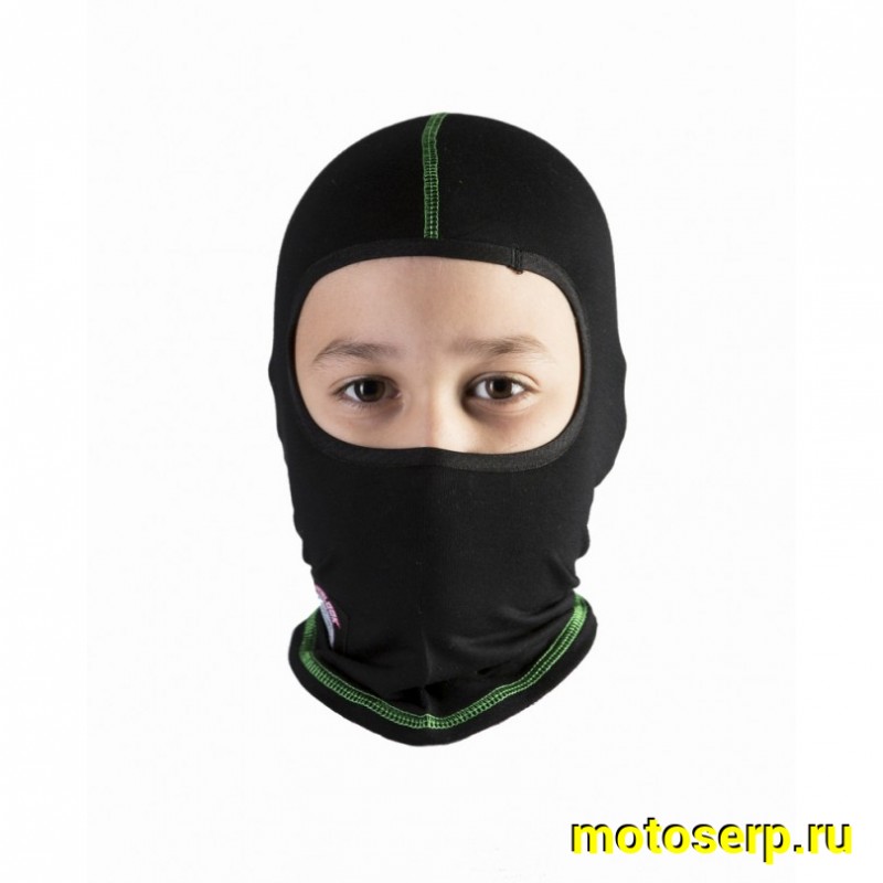 Купить  Подшлемник Hyperlook Pancher детский зеленая строчка (шт)  (Hyperlook 1-HLGD купить с доставкой по Москве и России, цена, технические характеристики, комплектация фото  - motoserp.ru