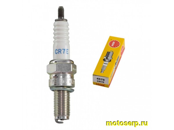 Купить  Свеча зажигания ( 7) NGK CR7E (шт) (SM 323-1642 купить с доставкой по Москве и России, цена, технические характеристики, комплектация фото  - motoserp.ru