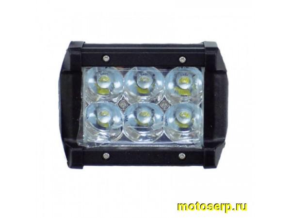 Купить  Фара, Светодиодная оптика  JT-2100-18W 2 ряда по 3 диода  (шт) (MM 27921 купить с доставкой по Москве и России, цена, технические характеристики, комплектация фото  - motoserp.ru