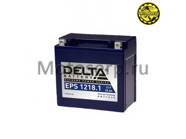 Купить  Аккумулятор 12в 18а (149х85х160) YTX20-BS,YTX20H,YB16-B-CX,YB16-B,YB18-A Delta (шт)  (0 купить с доставкой по Москве и России, цена, технические характеристики, комплектация фото  - motoserp.ru