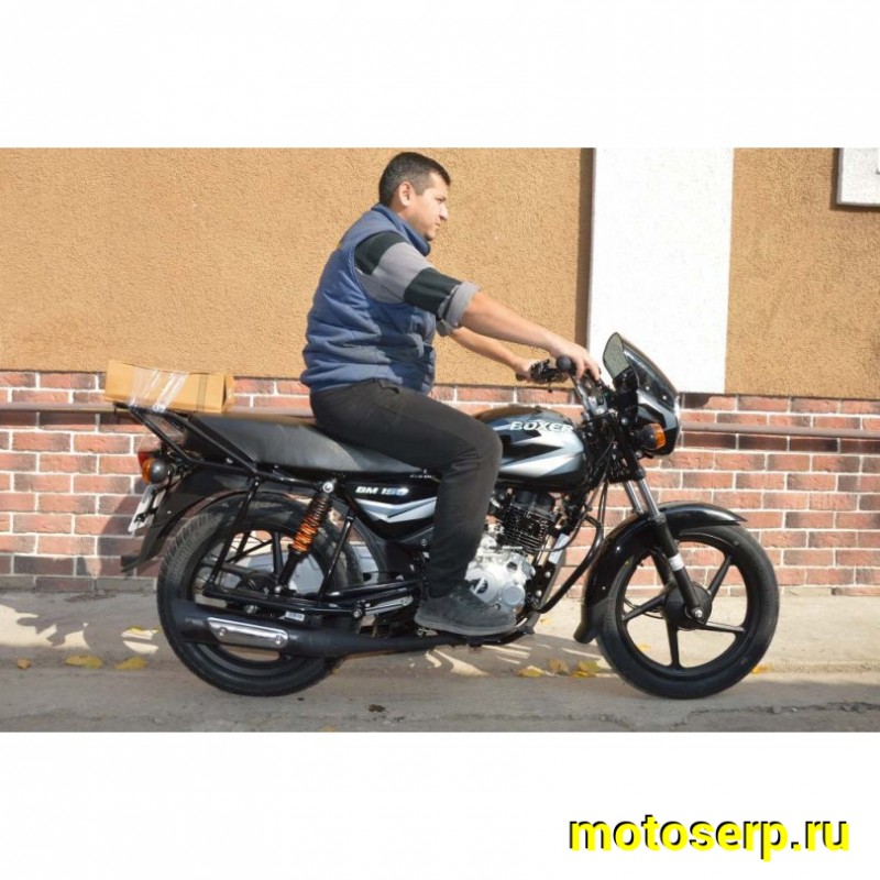 Купить  Мотоцикл BAJAJ Boxer bm 150 x цена характеристики запчасти доставка фото  - motoserp.ru