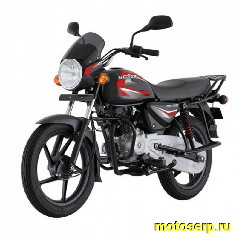 Купить  Мотоцикл BAJAJ Boxer bm 150 x цена характеристики запчасти доставка фото  - motoserp.ru