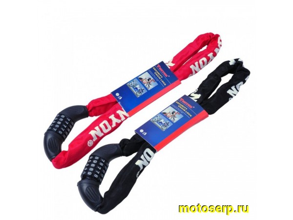 Купить  Замок (трос) противоугонный  4/6*1200mm цепь с кодовым замком Вело (шт)  (Дан купить с доставкой по Москве и России, цена, технические характеристики, комплектация фото  - motoserp.ru