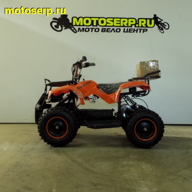 Купить  ====Электро квадрик MOTOLAND ATV E002  800Вт, диск/диск, 7"/7", 3 режима скорости+реверс (шт) купить с доставкой по Москве и России, цена, технические характеристики, комплектация фото  - motoserp.ru