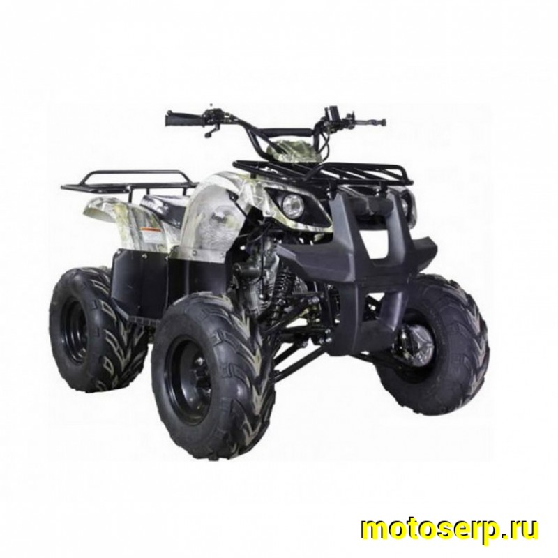 Купить  ====125cc Квадроцикл Motoland FOX-125 125сс, КАМУФЛЯЖ, утилит, 2х4, колеса 8", автомат, реверс, бараб/диск. выс по седлу 40см (шт) (ML 15425 купить с доставкой по Москве и России, цена, технические характеристики, комплектация фото  - motoserp.ru