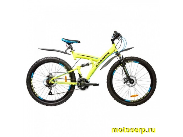 Купить  ====26" KROSTEK DEXTER 605 (Кростек Декстер 605) 26"; 18ск; рама-сталь; тормоз-Disk; двухподвес; вилка пружинно-эластомерная, 50 мм (шт) (МL купить с доставкой по Москве и России, цена, технические характеристики, комплектация фото  - motoserp.ru