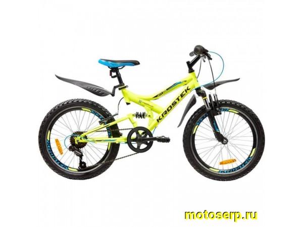Купить  ====20" скоростной KROSTEK JETT 200 (Кростек Джет 200) 20"; 6ск; рама-сталь; тормоз-V-Brake; двухподвес (шт) (ML (0 купить с доставкой по Москве и России, цена, технические характеристики, комплектация фото  - motoserp.ru