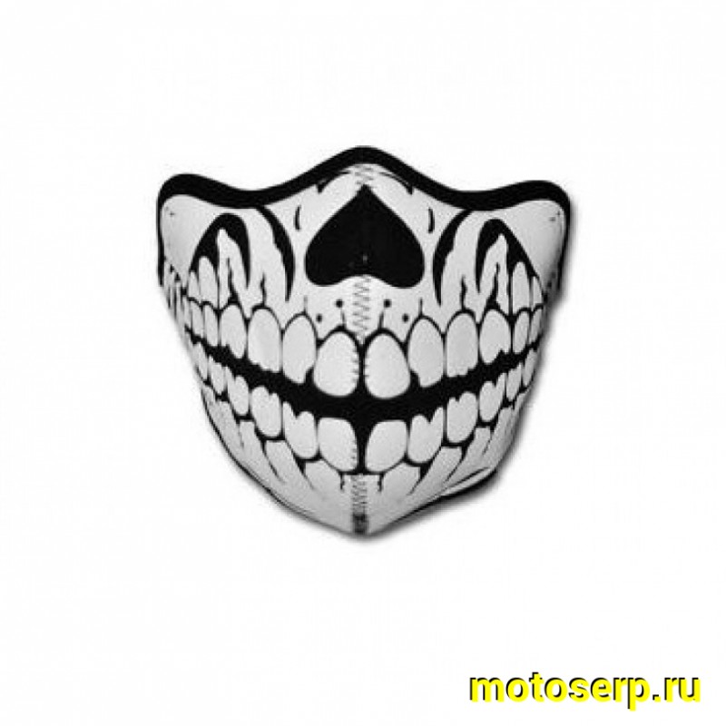 Купить  Маска для мотоциклиста "непродувайка" ЧЕРЕП, лицо полностью закрыто, на липучке (шт) (МотоЯ купить с доставкой по Москве и России, цена, технические характеристики, комплектация фото  - motoserp.ru