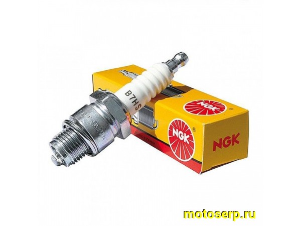 Купить  Свеча зажигания ( 7) NGK B7HS (шт) (MD 08441 купить с доставкой по Москве и России, цена, технические характеристики, комплектация фото  - motoserp.ru
