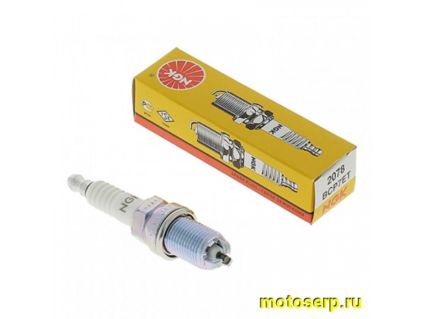 Купить  Свеча зажигания ( 7) NGK BCP7ET (шт) JP  			 купить с доставкой по Москве и России, цена, технические характеристики, комплектация фото  - motoserp.ru