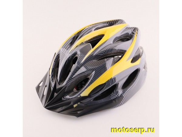 Купить  Шлем вело L (57-62 см) HO-028 с задним фонарем, желтый-карбон  (шт) (MT H-6142 купить с доставкой по Москве и России, цена, технические характеристики, комплектация фото  - motoserp.ru