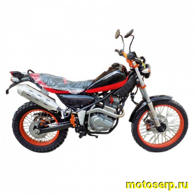 Купить  ====Мотоцикл ММ THUNDER 200 (модернизированная реплика Ямаха Трикер), CBB200, (с ПТС) диск/диск, 19/16" (шт) купить с доставкой по Москве и России, цена, технические характеристики, комплектация фото  - motoserp.ru