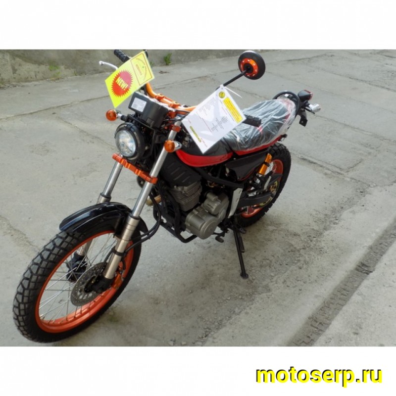 Купить  ====Мотоцикл ММ THUNDER 200 (модернизированная реплика Ямаха Трикер), CBB200, (с ПТС) диск/диск, 19/16" (шт) купить с доставкой по Москве и России, цена, технические характеристики, комплектация фото  - motoserp.ru