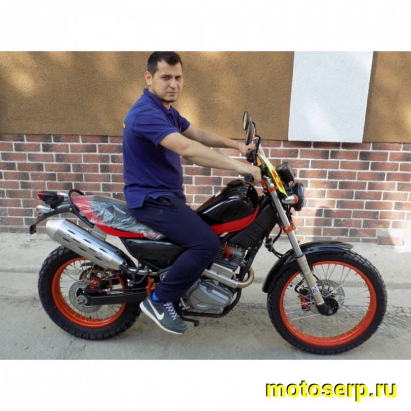 Купить  ====Мотоцикл ММ THUNDER 200 (модернизированная реплика Ямаха Трикер), CBB200, (с ПТС) диск/диск, 19/16" (шт) купить с доставкой по Москве и России, цена, технические характеристики, комплектация фото  - motoserp.ru