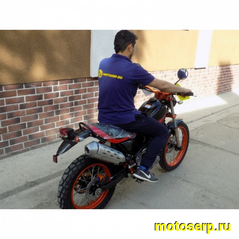 Купить  ====Мотоцикл ММ THUNDER 200 (модернизированная реплика Ямаха Трикер), CBB200, (с ПТС) диск/диск, 19/16" (шт) купить с доставкой по Москве и России, цена, технические характеристики, комплектация фото  - motoserp.ru