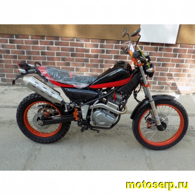 Купить  ====Мотоцикл ММ THUNDER 200 (модернизированная реплика Ямаха Трикер), CBB200, (с ПТС) диск/диск, 19/16" (шт) купить с доставкой по Москве и России, цена, технические характеристики, комплектация фото  - motoserp.ru